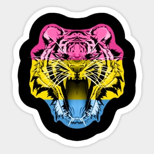 illustrated TIGER PRIDE series (Pan Pride) Sticker